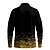billiga Vintage Polo herr-Herr Jeweled Digitalt 3D-tryck Pikétröjor Golftröja Långärmad Polotröjor Skjortor med krage Ledigt Utomhus Festkvällskläder Vardag Knappar 3D-utskrift Vår Höst Vinter Guldgul Rubinrött Blå