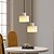 economico Luci a sospensione-lampada a sospensione creativa wabi-sabi in marmo alabastro altezza regolabile con base e27 lampada a sospensione 110-240v 14cm