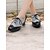 levne Dámské Vintage Boty-dámské černo-bílé kostkované šněrovací oxfordky s brogue detaily a blokovými podpatky – elegantní obuv inspirovaná vintage stylem pro práci i ležérní outfity