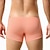 お買い得  メンズのボクサーパンツ-男性用 １枚 ボクサー ボクサーパンツ 弾性ウエスト ポリエステル 高通気性 ソフト 快適 純色 ミッドライズ ブルー オレンジ