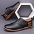 economico Semi-formale-scarpe casual da uomo in similpelle oxford blu navy con design allacciato, comode ed eleganti per l&#039;uso quotidiano