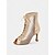 voordelige Latin dansschoenen-dames mesh veter peep-toe hak latin dansschoenen met zachte suède zool - ademend transparant paneelontwerp met stilettohak, ideaal voor salsa, tango en latin dans