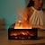 cheap Humidifiers &amp; Dehumidifiers-Flame Diffuser USB-Powered Simulated Flame Aroma Diffuser 7-Color Flame Oil Essential Aroma Diffuser with Remote