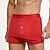 cheap Men's Boxers Underwear-Men's 1 PCS Boxers Underwear Boxer Shorts Elastic Waist 50% Cotton Breathable Soft Comfortable Solid Color Mid Rise Black White