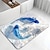 economico Tappetini e tappeti-grafico astratto bagno tappetini da bagno creativo assorbente tappeto da bagno terra di diatomee tappetini antiscivolo