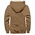 billige Vintage etniske hettegensere-Herre Helfarge Cowboy Fleece Hettegensere Hattetrøje Hettegenser Med hette Mote 3D-utskrift Ferie Gateklær Brun Kakifarget Glidelås Lomme Høst Vinter Designer