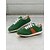 voordelige Damessneakers-retro-geïnspireerde groene suède sneakers voor dames met rubberen zool - comfortabel en stijlvol voor dagelijks gebruik