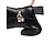 baratos Botas da moda-botas femininas de inverno de cano médio com forro de pele de couro sintético preto com pingente de estrela e saltos altos – calçado elegante e quente para o tempo frio