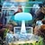 cheap Humidifiers &amp; Dehumidifiers-Sea Dragon Palace Jellyfish Shaped Ultrasonic Cool Mist Humidifier USB Powered with Cartridge Quiet White Noise Raindrop Effect Suitable for All Room Types