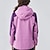 halpa Fleece ja 3 in 1 takit-Naisten Vaellustakki Talvi ulko- Väripalikka Fleece-vuori Tuulenkestävä Vedenkestävä 3-in-1-takki Fleecetakit Tuulitakki takki Matkailu Pinkki Vaalea purppura Purppura Oranssi Ruusun punainen