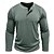 cheap Casual Henley Tee-Men's T Shirt Henley Shirt Long Sleeve Shirt Long Sleeve Plain Fashion Designer Casual Buttons Henley Daily Street Sports Spring &amp;  Fall milk white Henley T-Shirt