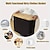 cheap Laundry Bags &amp; Hampers-Toilet Paper Storage for 12 Rolls, Stackable &amp; Foldable - The Ultimate Bathroom Organizer - Waterproof Basket with Bamboo Lid - Elegant Toilet Paper Storage Holder