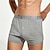 cheap Men's Boxers Underwear-Men's 1 PCS Boxers Underwear Boxer Shorts Elastic Waist 50% Cotton Breathable Soft Comfortable Solid Color Mid Rise Black White