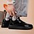 billiga Herrsneakers-guldmetallic låga sneakers för män – snygga snörskor med vit halkfri sula för vardags- och festkläder