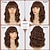 abordables Perruques Synthétiques Sans Bonnet-perruques pour femmes perruque courte ondulée bouclée bob avec frange longueur d'épaule cheveux synthétiques pour une utilisation quotidienne de fête