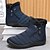 billige Winter &amp; Snow Boots-herre grå vinterstøvler med lynlås lukning, varmt fleecefor og vandtæt design – ideelle til udendørs aktiviteter i koldt vejr