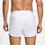 cheap Men's Boxers Underwear-Men's 1 PCS Boxers Underwear Boxer Shorts Elastic Waist 50% Cotton Breathable Soft Comfortable Solid Color Mid Rise Black White