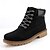 baratos Botas de trabalho-botas de trabalho amarelas clássicas masculinas – botas de cano curto duráveis com cadarço, colarinho acolchoado e sola resistente