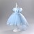 abordables Robes de Fille de Fleurs-Robe de Demoiselle d'Honneur Fille enfants Fille Robe de princesse Utilisation Mariage Soirée Elégant Magnifique Maille Couleur unie Manche Courte Col Ras du Cou Blanche Champagne 4 ans et +