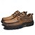 economico Slip-ons e mocassini da uomo-scarpe da trekking da uomo in similpelle in stile vintage con chiusura a lacci e suola robusta, comode e resistenti, perfette per le attività all&#039;aperto
