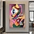 cheap Oil Paintings-Handpaint Pop Art Beautiful Modern Abstract Cubism People Portrait Paintings Canvas Painting Wall Art Home Decor No Frame