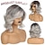 abordables perruque plus âgée-perruque courte bouclée ondulée avec frange pour femmes filles utilisation quotidienne partie latérale perruques de remplacement de cheveux synthétiques aspect naturel