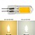 abordables Ampoules LED double broche-Ampoules LED en verre cob G4 à intensité variable sans scintillement, 2 W/3 W/5 W AC/DC12 V, ampoule en cristal pour lampada, lampara, éclairage de lustre 6/10 pièces