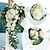 cheap Wedding Decorations-Wedding Arch Flowers Kit with Draping Fabric (Pack of 3), 2pcs Artificial Flower Arrangements and 1 Drapes for Arch Decorations, Wedding Ceremony Arbor, Reception Backdrop, and Outdoor Decor