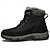 baratos Inverno e botas de neve-Homens Botas Botas de Neve Botas de caminhada Botas de inverno Forro de Lã Camurça Náilon Confortável Antiderrapante Com Cadarço Preto Cinzento