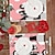 お買い得  Placemats＆Coasters＆Trivets-バレンタインデーのプレースマット4枚セット。ハートやバラの模様が描かれたロマンチックで装飾的なテーブルマット。丈夫で耐熱性があり、ダイニングテーブルの装飾に愛のタッチを加えるのに最適です。
