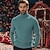 preiswerte Herrenpullover-Herren Weihnachtspullover Pullover Strickpullover Gerippt Stricken Normale Oberteile Gestrickt Einfach Rollkragen Mode Lässig Urlaub Alltagskleidung Bekleidung Herbst Winter Kamel Wein S M L