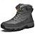 baratos Inverno e botas de neve-Homens Botas Botas de Neve Botas de caminhada Botas de inverno Forro de Lã Camurça Náilon Confortável Antiderrapante Com Cadarço Preto Cinzento