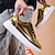 billiga Herrsneakers-guldmetallic låga sneakers för män – snygga snörskor med vit halkfri sula för vardags- och festkläder