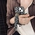 voordelige iPhone-hoesjes-telefoon hoesje Voor iPhone 16 Pro Max Plus iPhone 16 iPhone 16 Pro iPhone 15 Pro Max Plus iPhone 15 iPhone 14 Pro Max Achterkant met polsband Schokbestendig Retro TPU PC PU-nahka