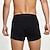 cheap Men's Boxers Underwear-Men's 1 PCS Boxers Underwear Boxer Shorts Elastic Waist 50% Cotton Breathable Soft Comfortable Solid Color Mid Rise Black White