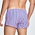 abordables Bóxer de hombre-Hombre 1 pc Boxer Boxers Cintura elástica 100% Algodón Transpirable Suave Cómodo Raya Tiro Medio Blanco Amarillo