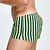 economico Boxer da uomo-Per uomo 1 pc Boxer Vita elastica 50% cotone Traspirante Morbido Comodo A quadri Color Block A vita bassa Bianco Giallo