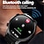 preiswerte Smartwatch-EX100 Smartwatch 1.95 Zoll Smartwatch Fitnessuhr Bluetooth Schrittzähler Anruferinnerung Fitness Tracker Kompatibel mit Android iOS Damen Herren Langer Standby Freisprechanlage Wasserdicht IP 67 55mm