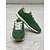 voordelige Damessneakers-retro-geïnspireerde groene suède sneakers voor dames met rubberen zool - comfortabel en stijlvol voor dagelijks gebruik