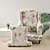 abordables Funda para silla con respaldo-Funda elástica para sillón orejero con estampado elástico, funda duradera y elástica con un diseño de estampado elegante, perfecta para proteger y refrescar su sillón orejero, ideal para la decoración
