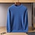 preiswerte Herren Elite Pullover &amp; Cardigans-Herren Jacquard-Pullover Stricken Jacquard Einfarbig Rundhalsausschnitt Strickware Elegant Weihnachten Weihnachtsgeschenke Bekleidung Herbst Winter Marineblau Königliches Blau S M L