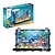 abordables Jouets de construction-Briques d'aquarium à construire ensembles de construction pour adultes et enfants incluant jouets de construction animaux méduse de l'océan tortue pour garçons de 8 à 12 ans cadeau de Noël