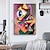 cheap Oil Paintings-Handpaint Pop Art Beautiful Modern Abstract Cubism People Portrait Paintings Canvas Painting Wall Art Home Decor No Frame