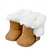 abordables Ensembles de Vêtements et Accessoires pour Poupées-4 paires de chaussures de poupée de Noël de 18 pouces, bottes de poupées, bottes de neige d&#039;hiver, accessoires (rose blanc marron bleu)