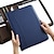 billige Opbevaring og sortering-business taske vegansk læder business portfolio med lynlås padfolio alt-i-én. smarteste beskyttende tablet-sleeve, præsentationsslot, lommeregner, kortopbevaring, skriveblok