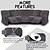 economico Poltrone reclinabili e poltrone wingback-copridivano reclinabile a forma di L copridivano angolare bordeaux copridivano elasticizzato in velluto per divano reclinabile morbido lavabile (4 copri schienali)&amp;amp;coprisedile, 1 copridivano