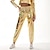 cheap 1980s-1980s Hip Hop Shiny Metallic Pants Jogger Pants Carnival Costume Women&#039;s Color Block Carnival Mardi Gras Performance Party Street Dance Adults&#039; Pants