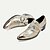billiga Premium läder Loafers-herrskor i guldmetalliskt läder med ormskinnsmönster, fyrkantig tå och spänndetalj - perfekt för bröllop, fester och andra speciella evenemang