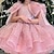 baratos Vestidos de Festa-Infantil Para Meninas Vestido de festa Côr Sólida Sem Manga Espetáculo Com Transparência Princesa Doce Com Transparência Longuette Vestido da bainha Vestido De Tule Verão Primavera Outono Crianças