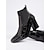 cheap Women&#039;s Boots-Women&#039;s Black Patent Crocodile Pattern Block Heel Ankle Boots – Stylish Formal Footwear for Parties and Office Wear